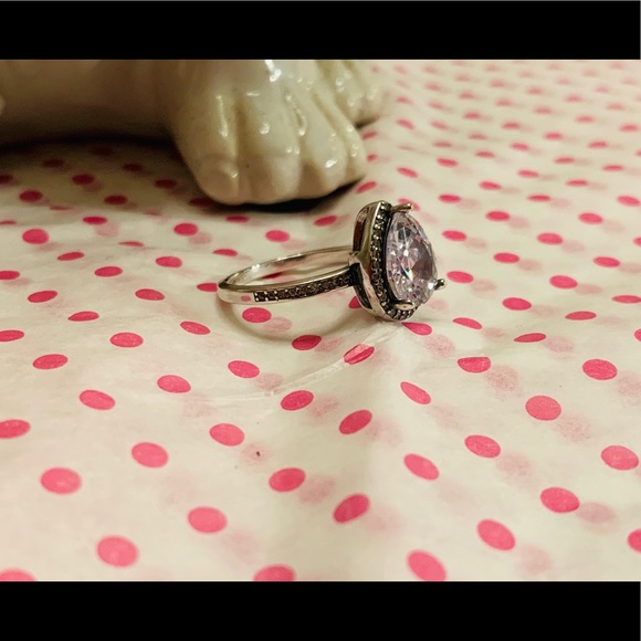 Pandora Sparkling Teardrop Halo Ring - Picture 6 of 7